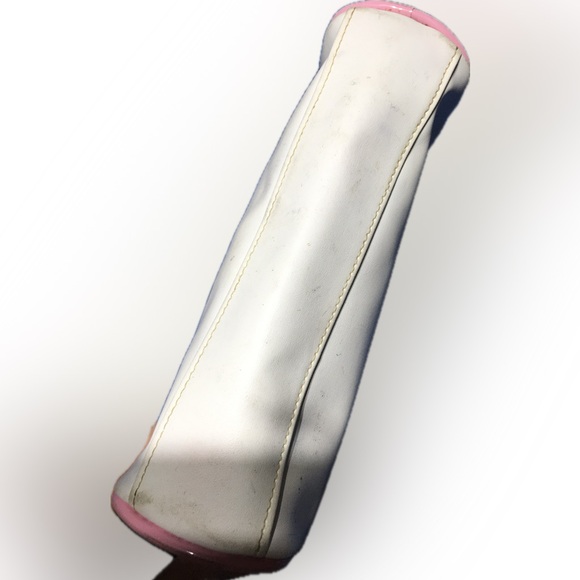 CHANEL Parfum Zipper Cosmetic Pouch White Pink Makeup Case - Picture 5 of 9